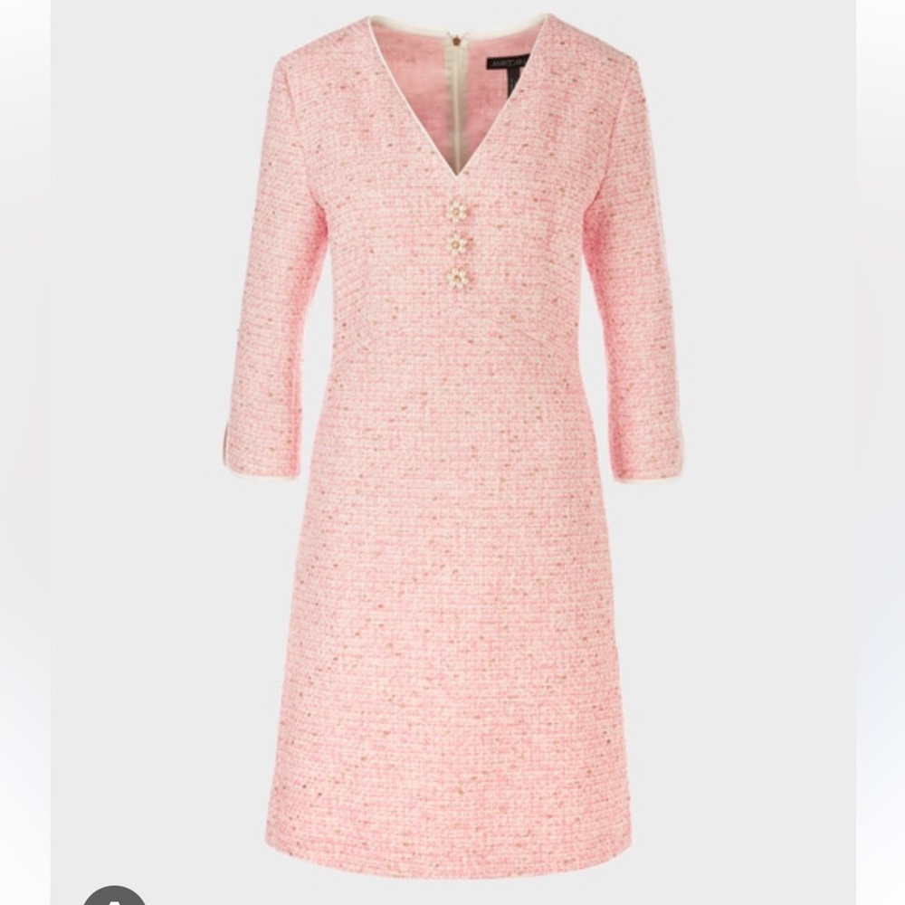Marc Cain Pink Tweed Dress
